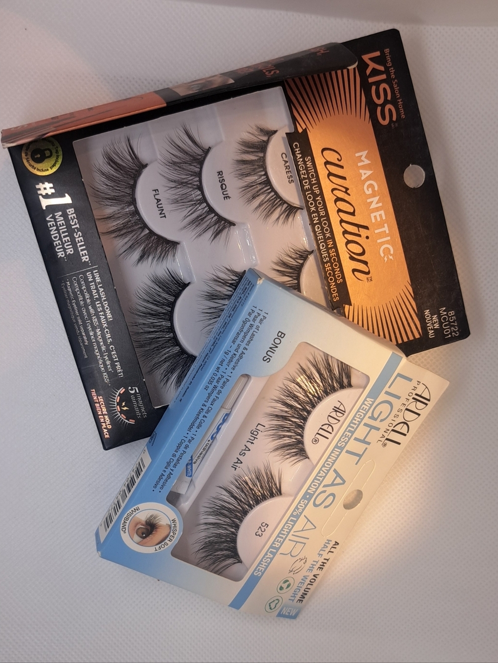 Ardell Magnetic & Kiss Light As Air Lash Duo - Black Lashes